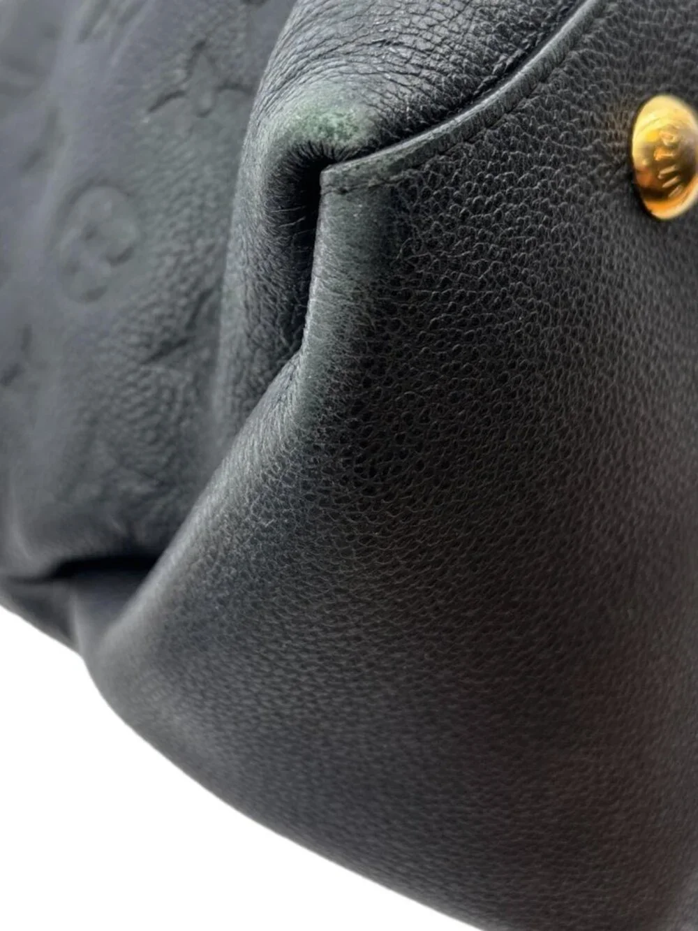 Louis Vuitton Maida Monogram Empreinte Leather Hobo Shoulder Bag Black